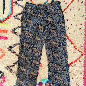 Silk Leopard JCrew Pants